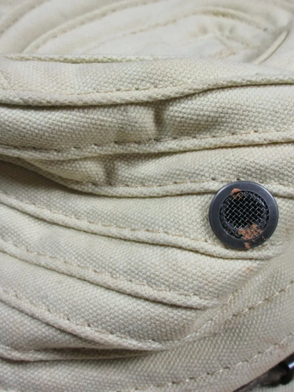 Wallaroo womens beige canvas Fraser vented Sun Beach hat OS